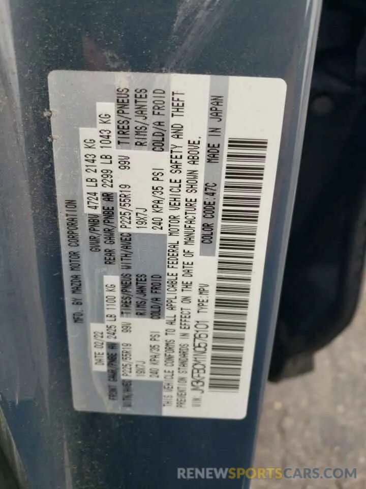 14 Фотография поврежденного автомобиля JM3KFBCM1N0576101 MAZDA CX-5 PREFE 2022