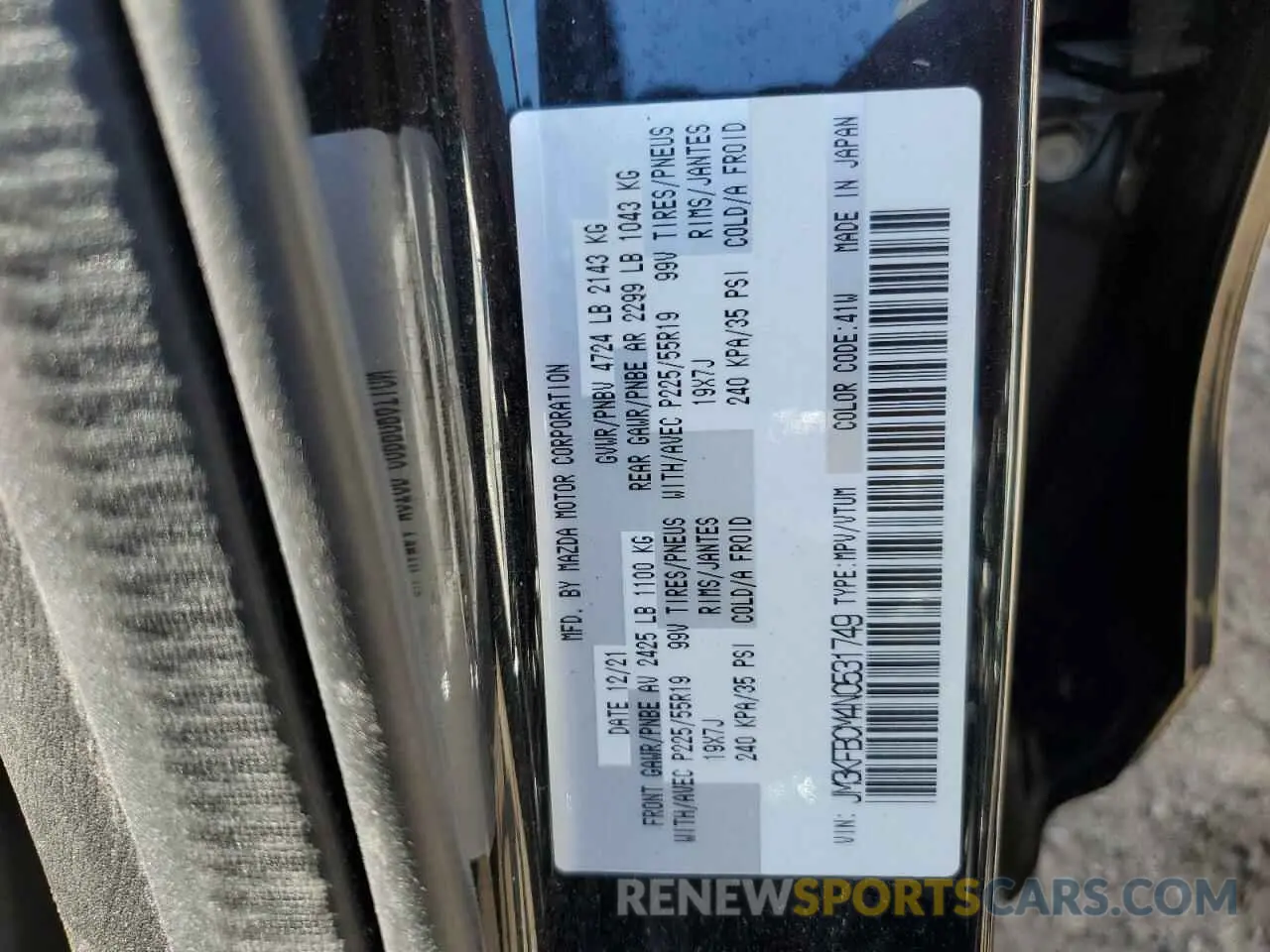 14 Photograph of a damaged car JM3KFBCM4N0531749 MAZDA CX-5 PREFE 2022