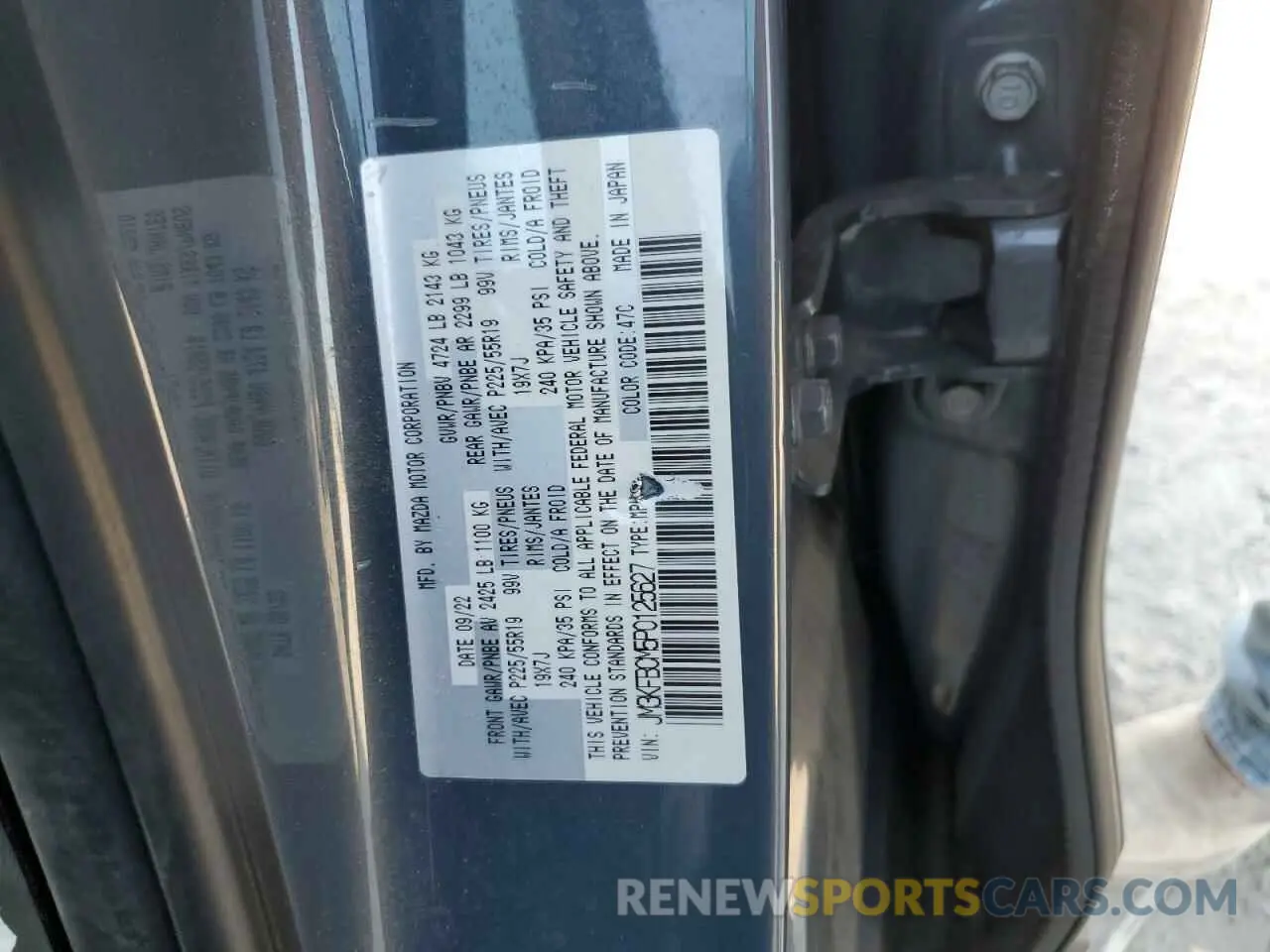 13 Photograph of a damaged car JM3KFBCM5P0125627 MAZDA CX-5 PREFE 2023