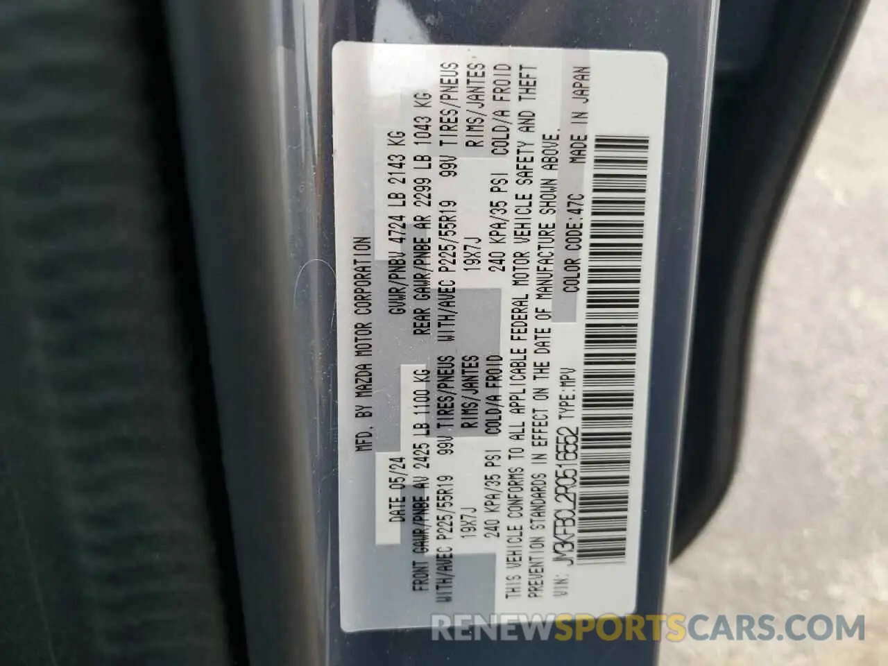 13 Фотография поврежденного автомобиля JM3KFBCL2R0516552 MAZDA CX-5 PREFE 2024