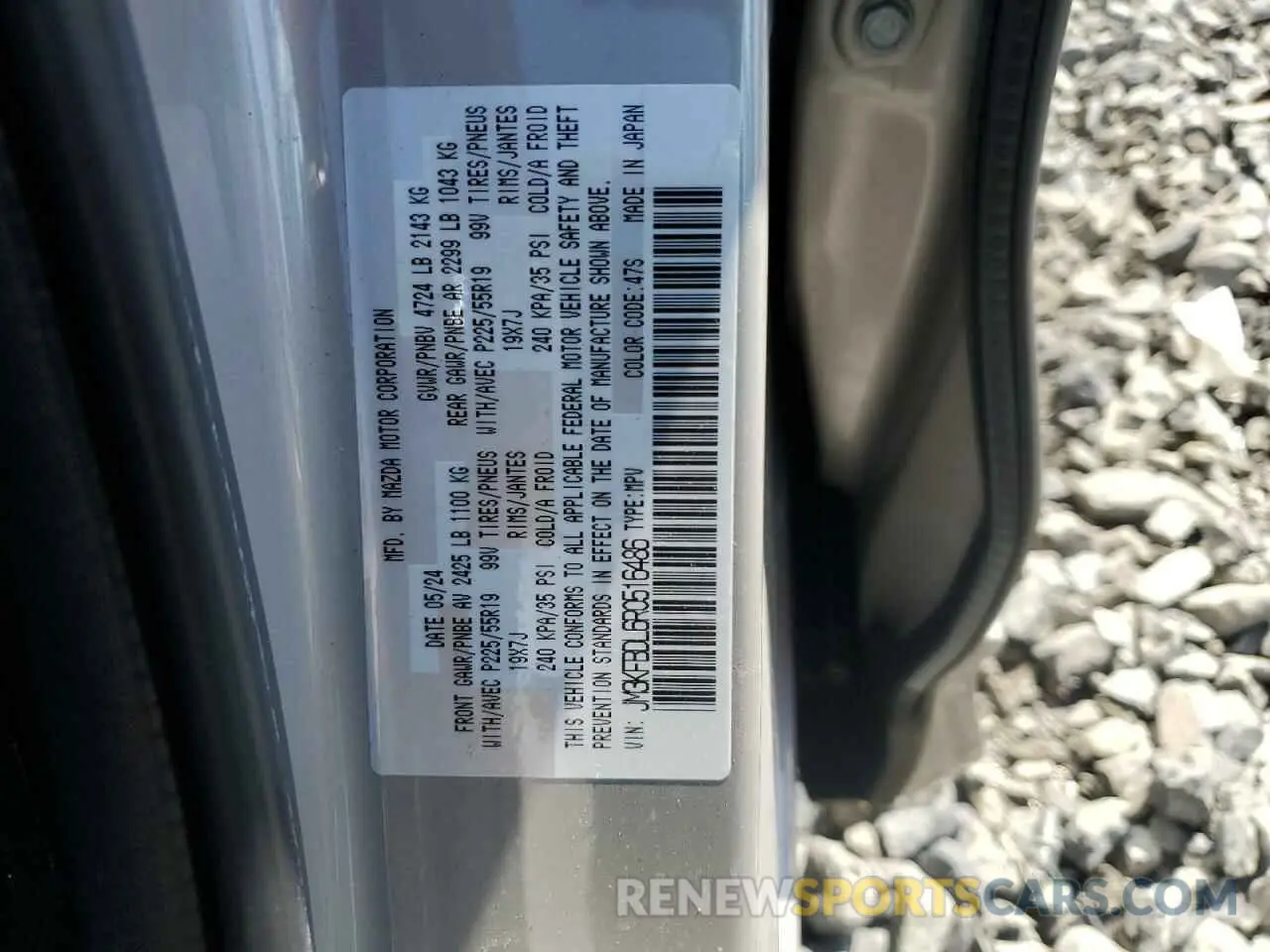 16 Фотография поврежденного автомобиля JM3KFBDL6R0516486 MAZDA CX-5 PREMI 2024