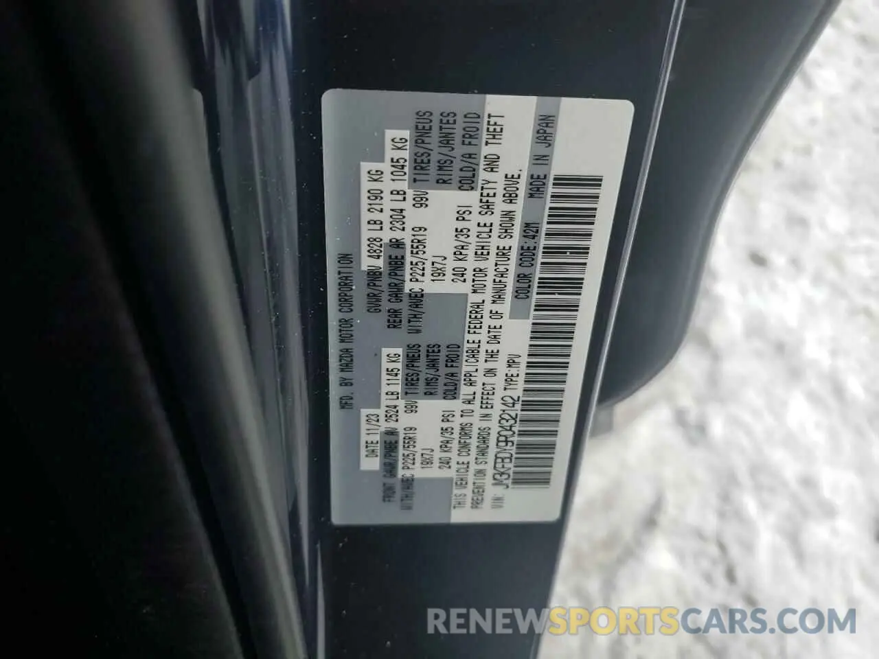 13 Photograph of a damaged car JM3KFBDY9R0432142 MAZDA CX-5 PREMI 2024