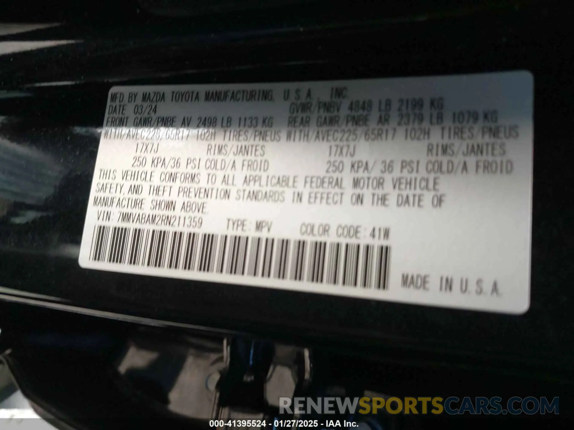 9 Photograph of a damaged car 7MMVABAM2RN211359 MAZDA CX-50 2024
