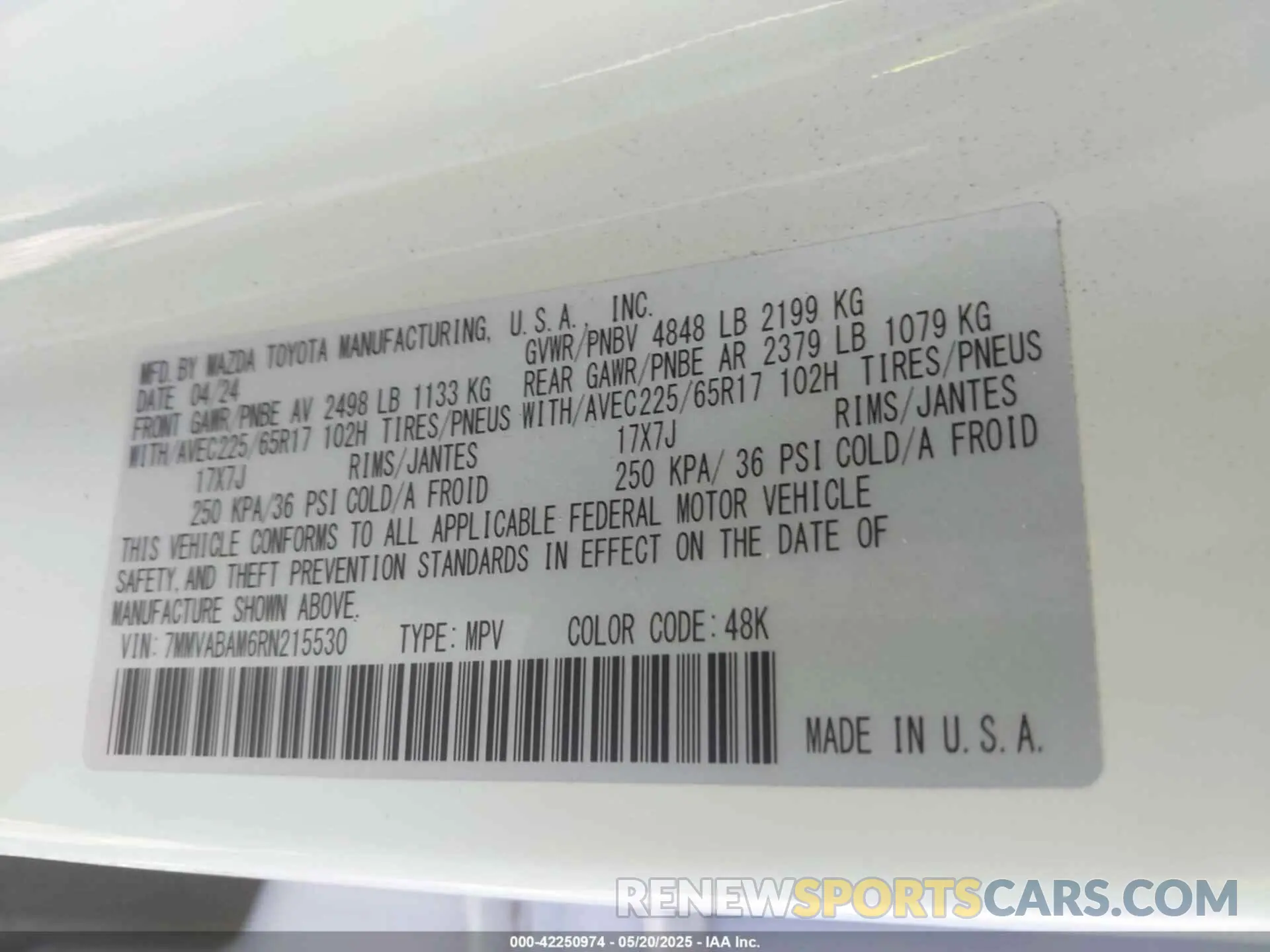 9 Фотография поврежденного автомобиля 7MMVABAM6RN215530 MAZDA CX-50 2024