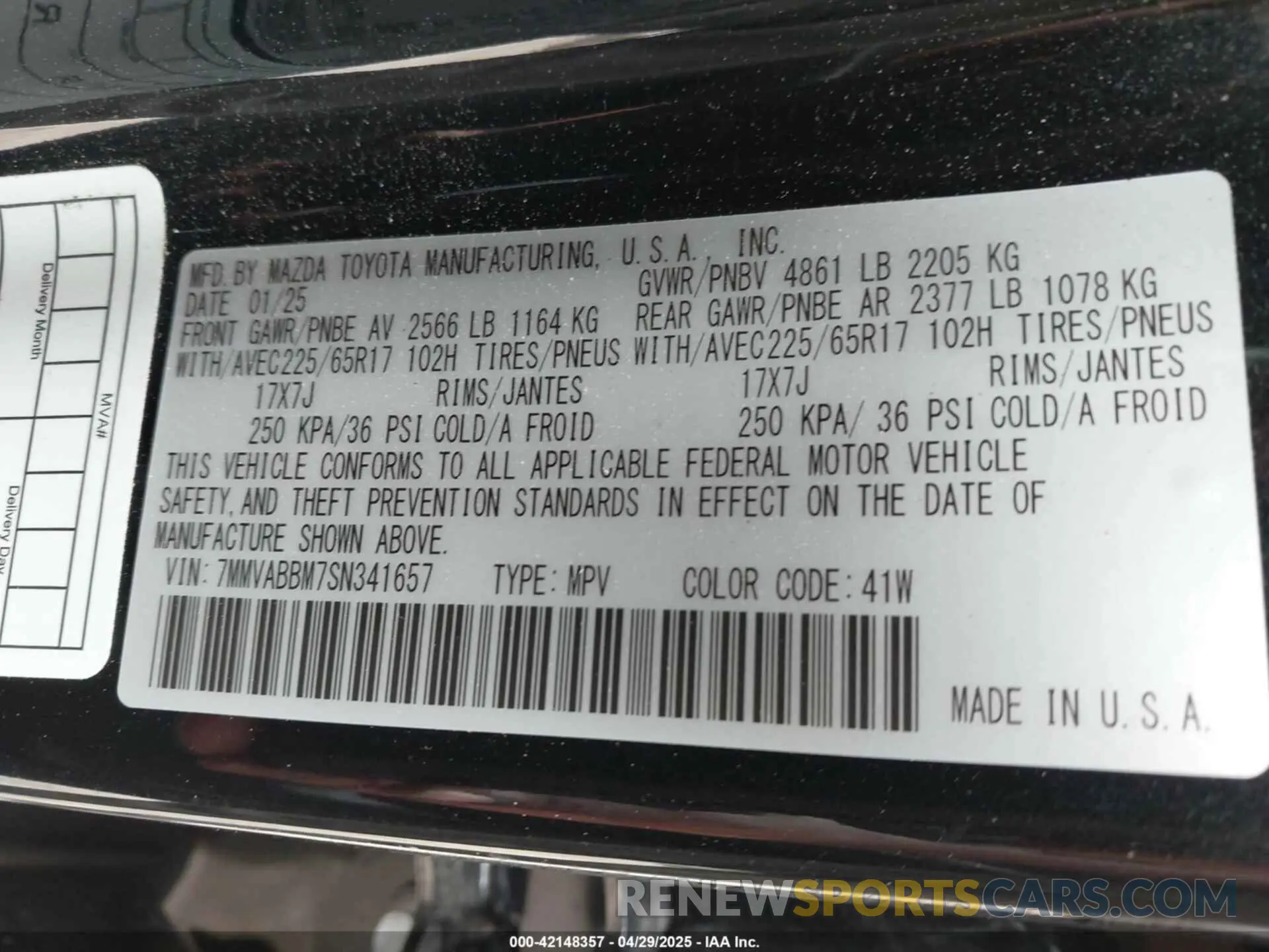 9 Photograph of a damaged car 7MMVABBM7SN341657 MAZDA CX-50 2025