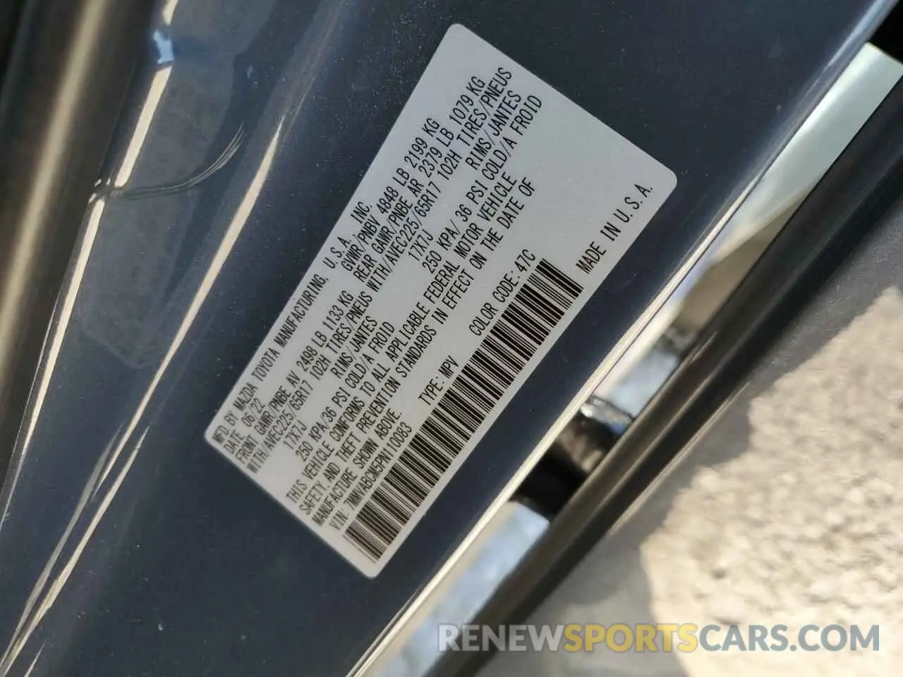 13 Photograph of a damaged car 7MMVABCM5PN110083 MAZDA CX-50 PREF 2023