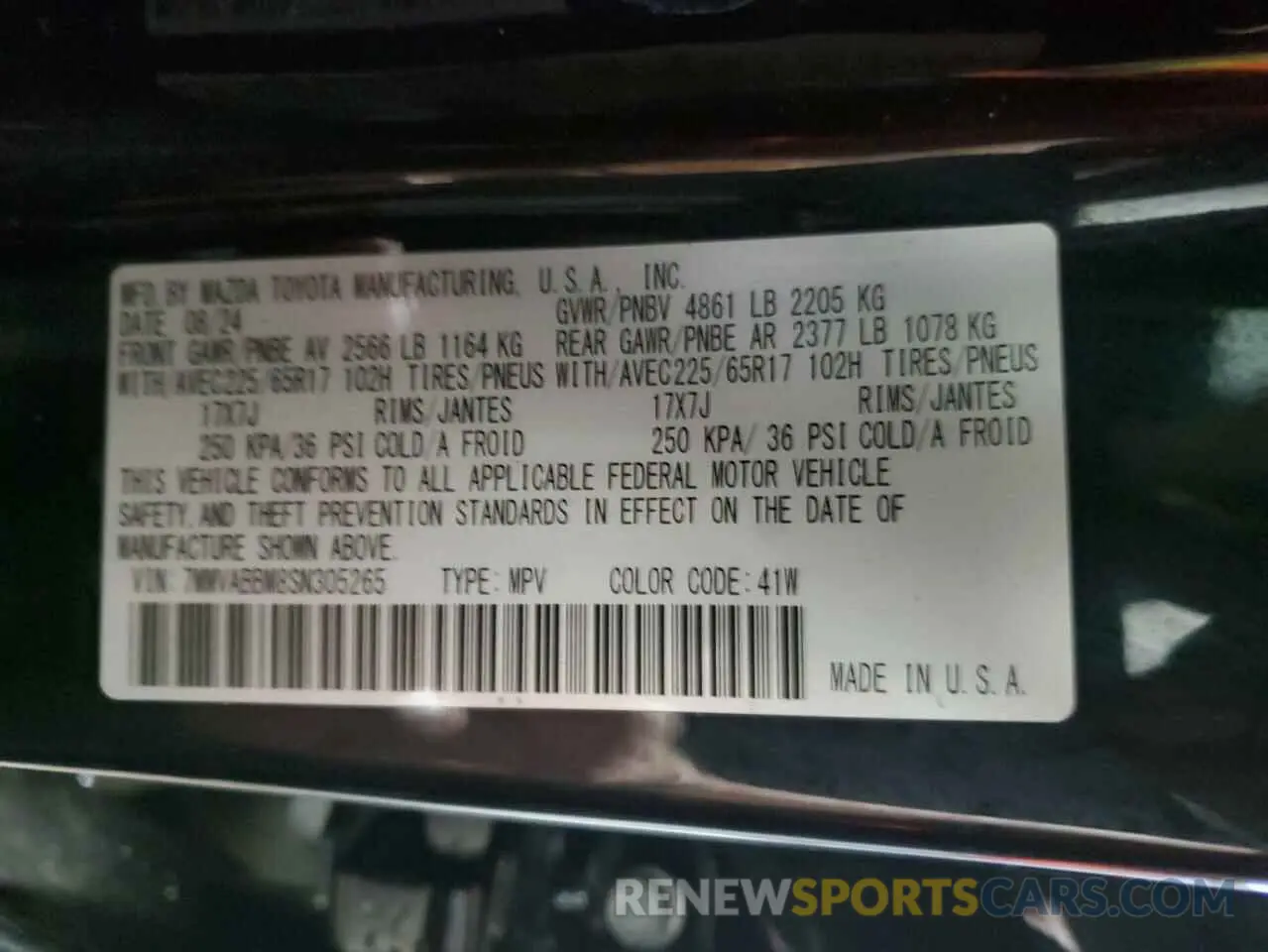 14 Фотография поврежденного автомобиля 7MMVABBM8SN305265 MAZDA CX-50 PREF 2025
