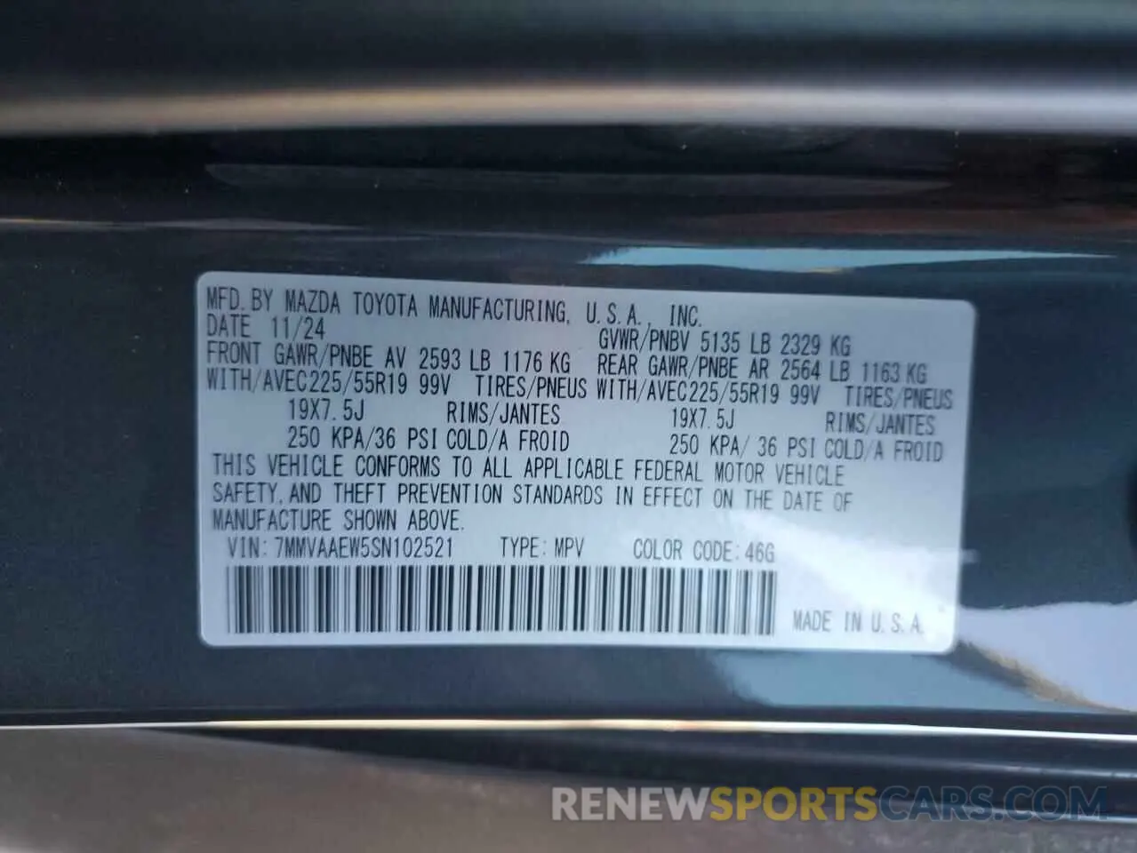 14 Photograph of a damaged car 7MMVAAEW5SN102521 MAZDA CX-50 PREM 2025