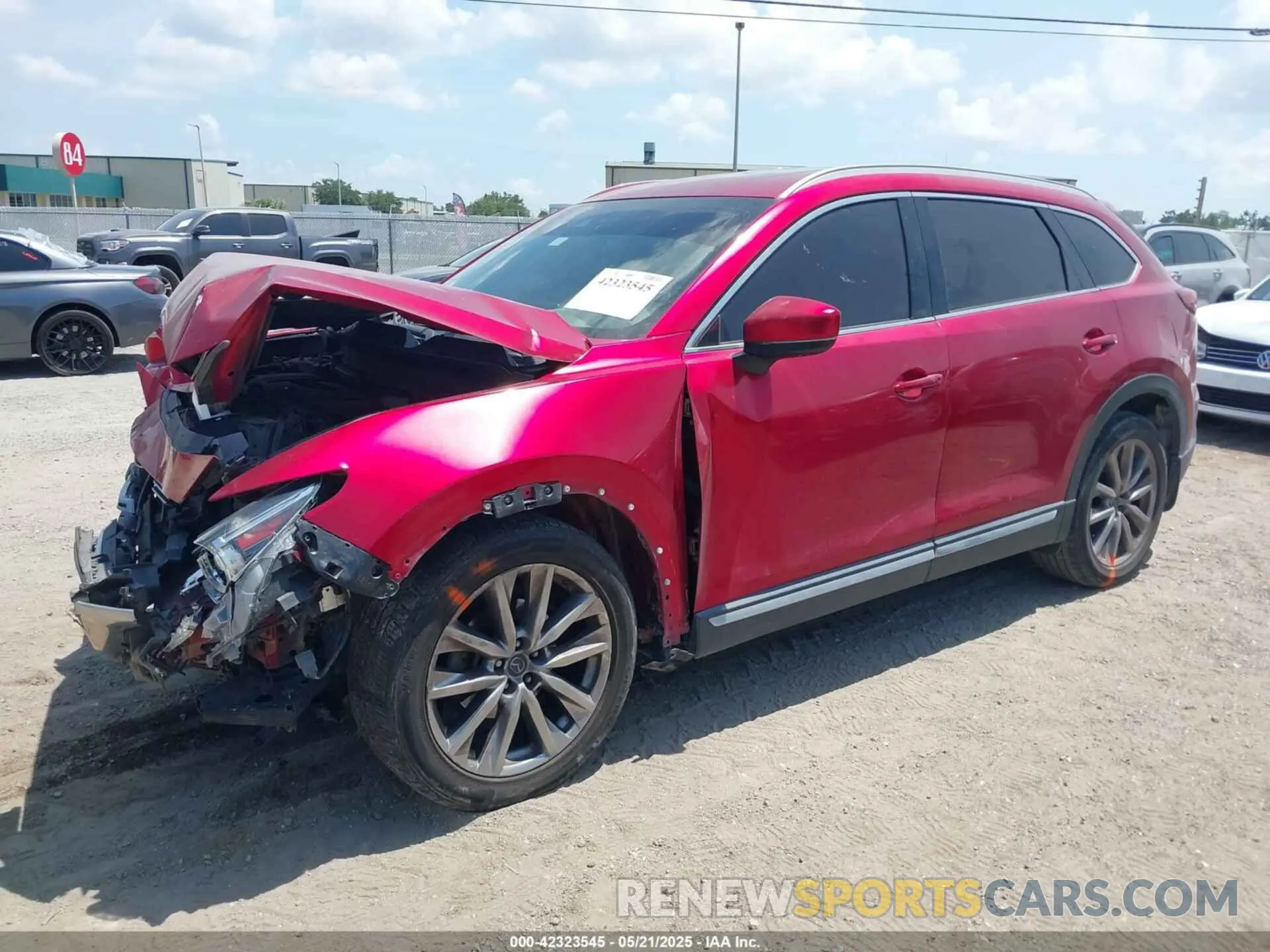 2 Photograph of a damaged car JM3TCADY5K0302436 MAZDA CX-9 2019