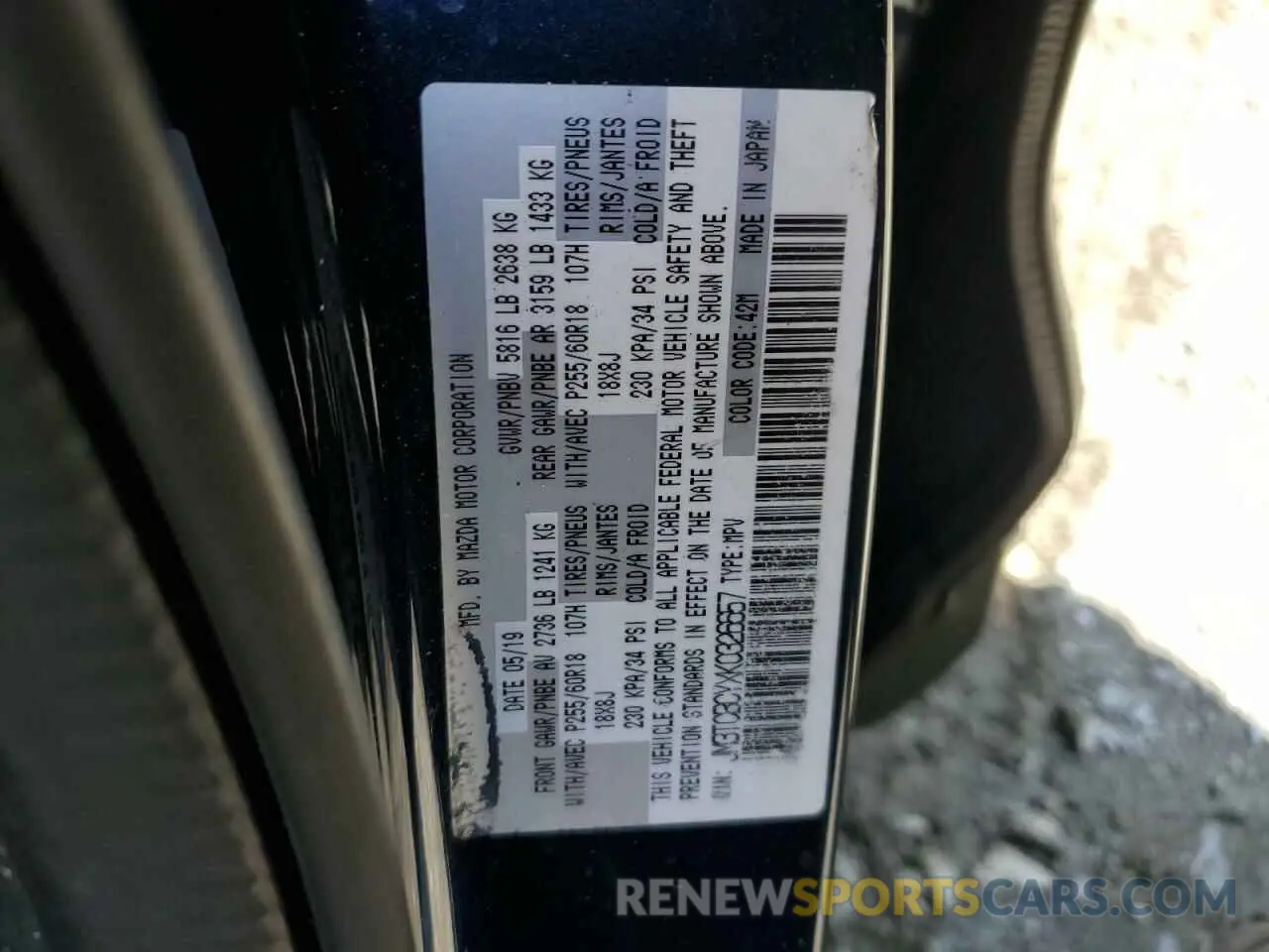 16 Фотография поврежденного автомобиля JM3TCBCYXK0326657 MAZDA CX-9 2019