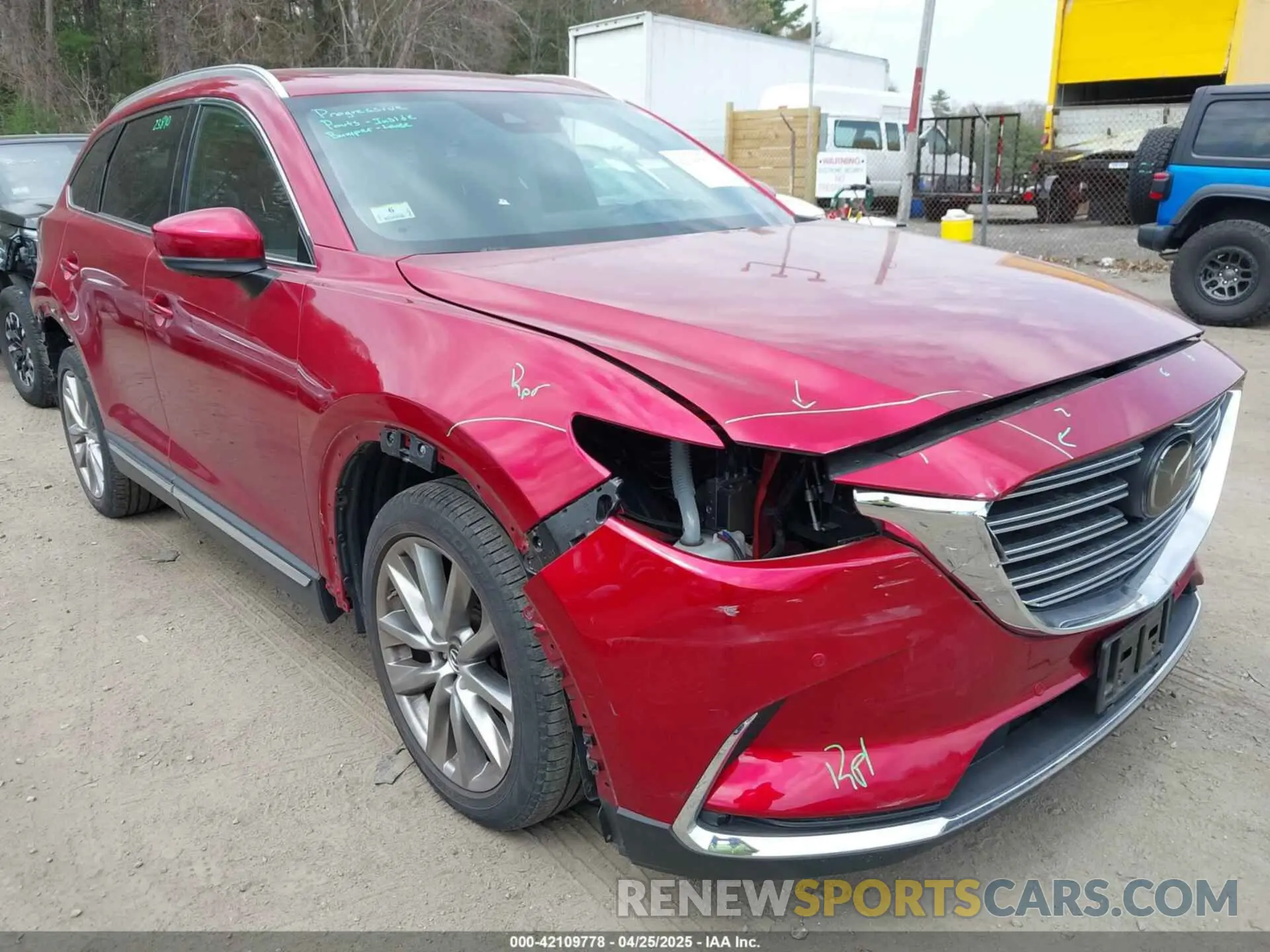 1 Photograph of a damaged car JM3TCBDY8K0333394 MAZDA CX-9 2019