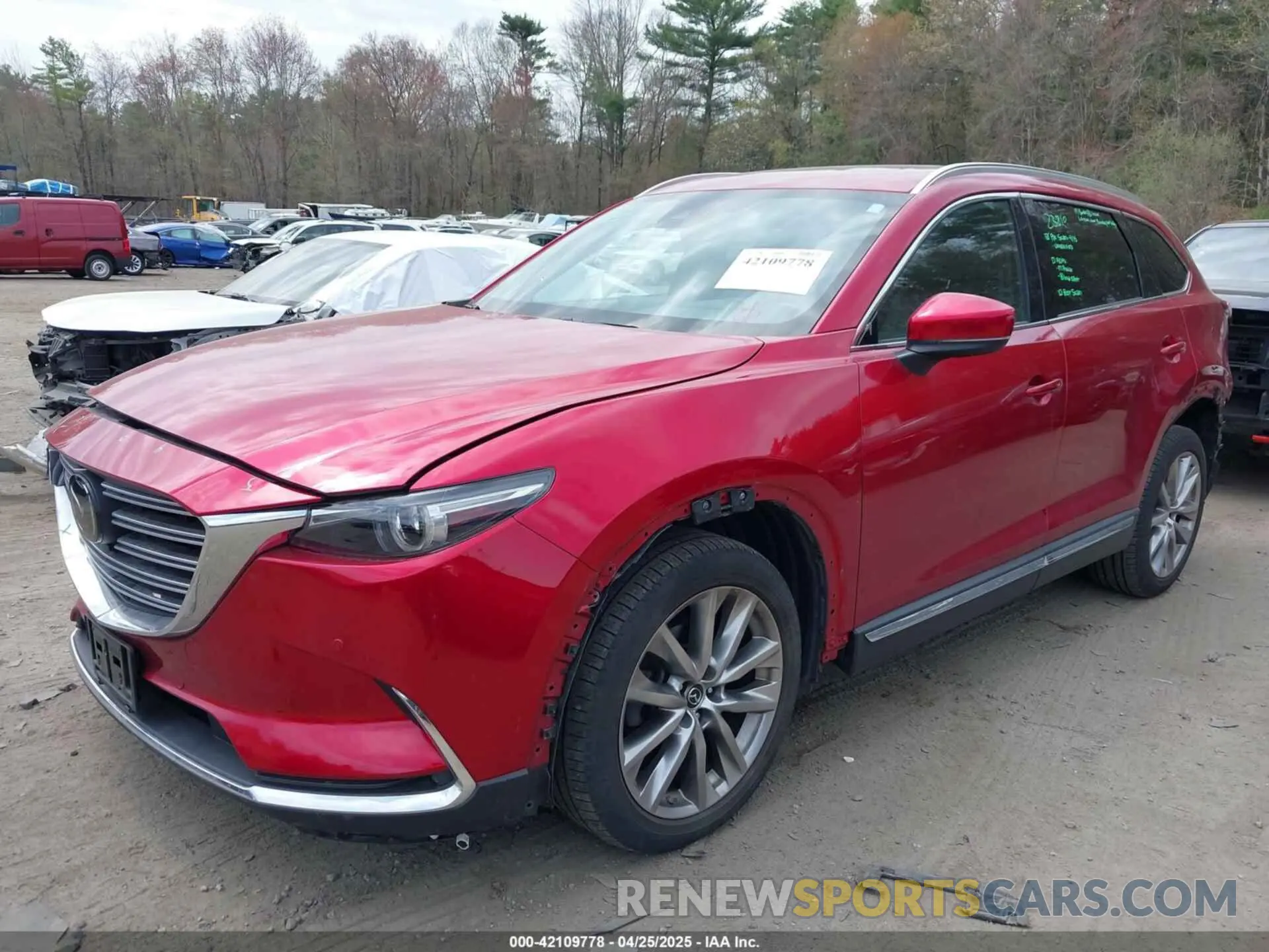 2 Photograph of a damaged car JM3TCBDY8K0333394 MAZDA CX-9 2019