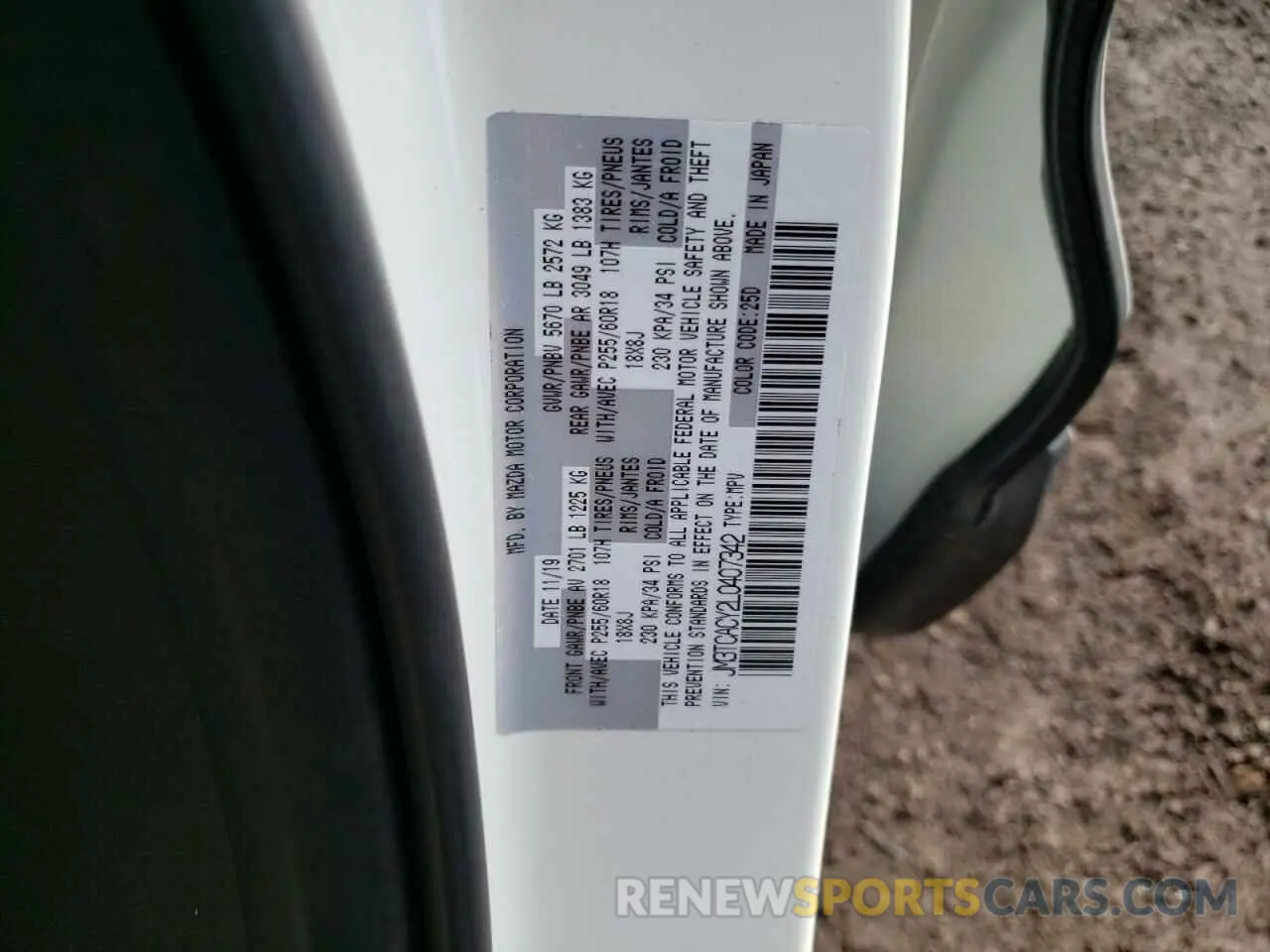 15 Фотография поврежденного автомобиля JM3TCACY2L0407342 MAZDA CX-9 2020