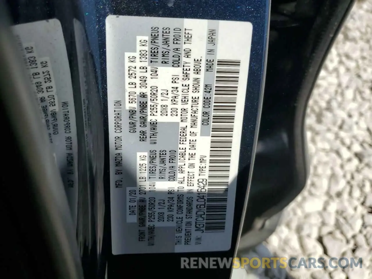 13 Фотография поврежденного автомобиля JM3TCADY6L0416429 MAZDA CX-9 2020