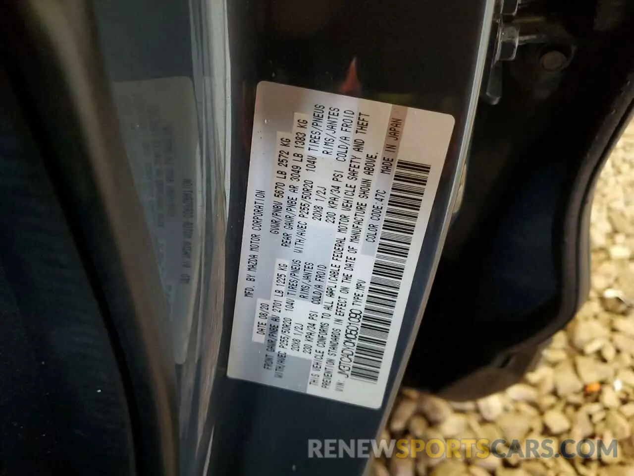 14 Фотография поврежденного автомобиля JM3TCADY0M0501090 MAZDA CX-9 2021