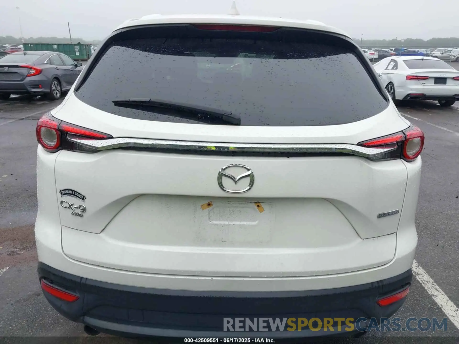 16 Фотография поврежденного автомобиля JM3TCBCY0M0508807 MAZDA CX-9 2021