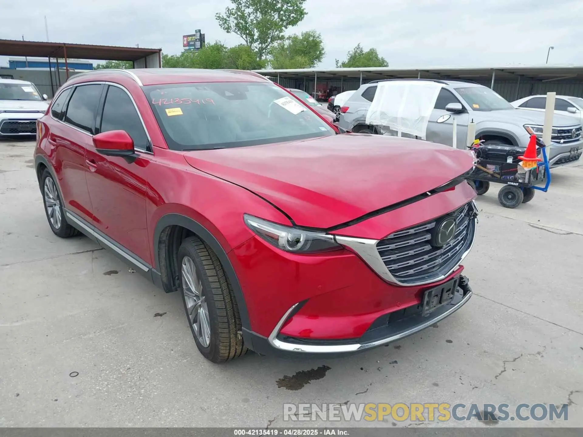 1 Photograph of a damaged car JM3TCBEY4M0502666 MAZDA CX-9 2021