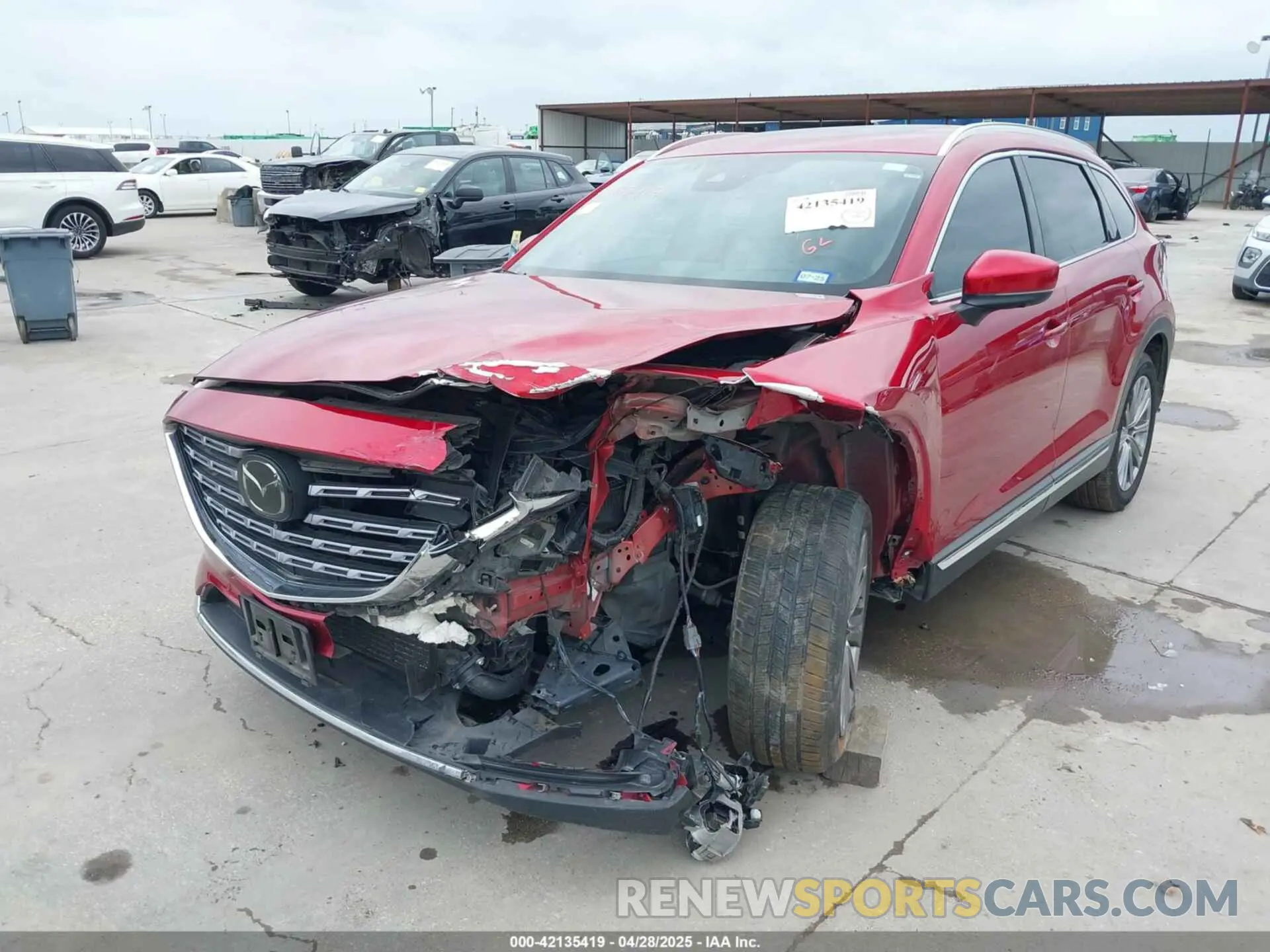 2 Photograph of a damaged car JM3TCBEY4M0502666 MAZDA CX-9 2021