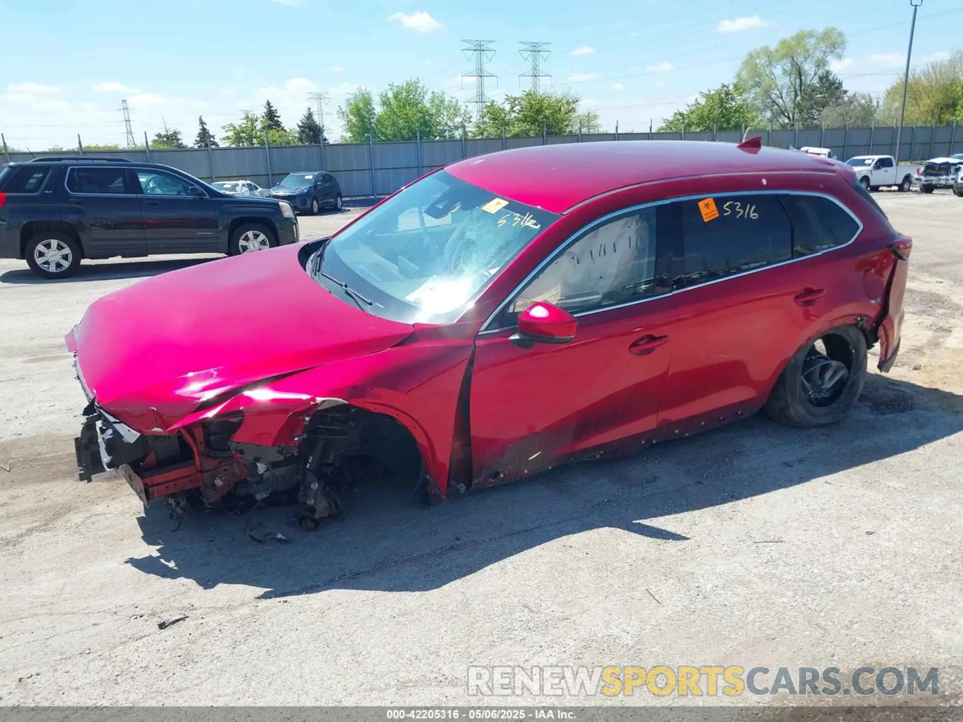 2 Photograph of a damaged car JM3TCBCY3N0607087 MAZDA CX-9 2022