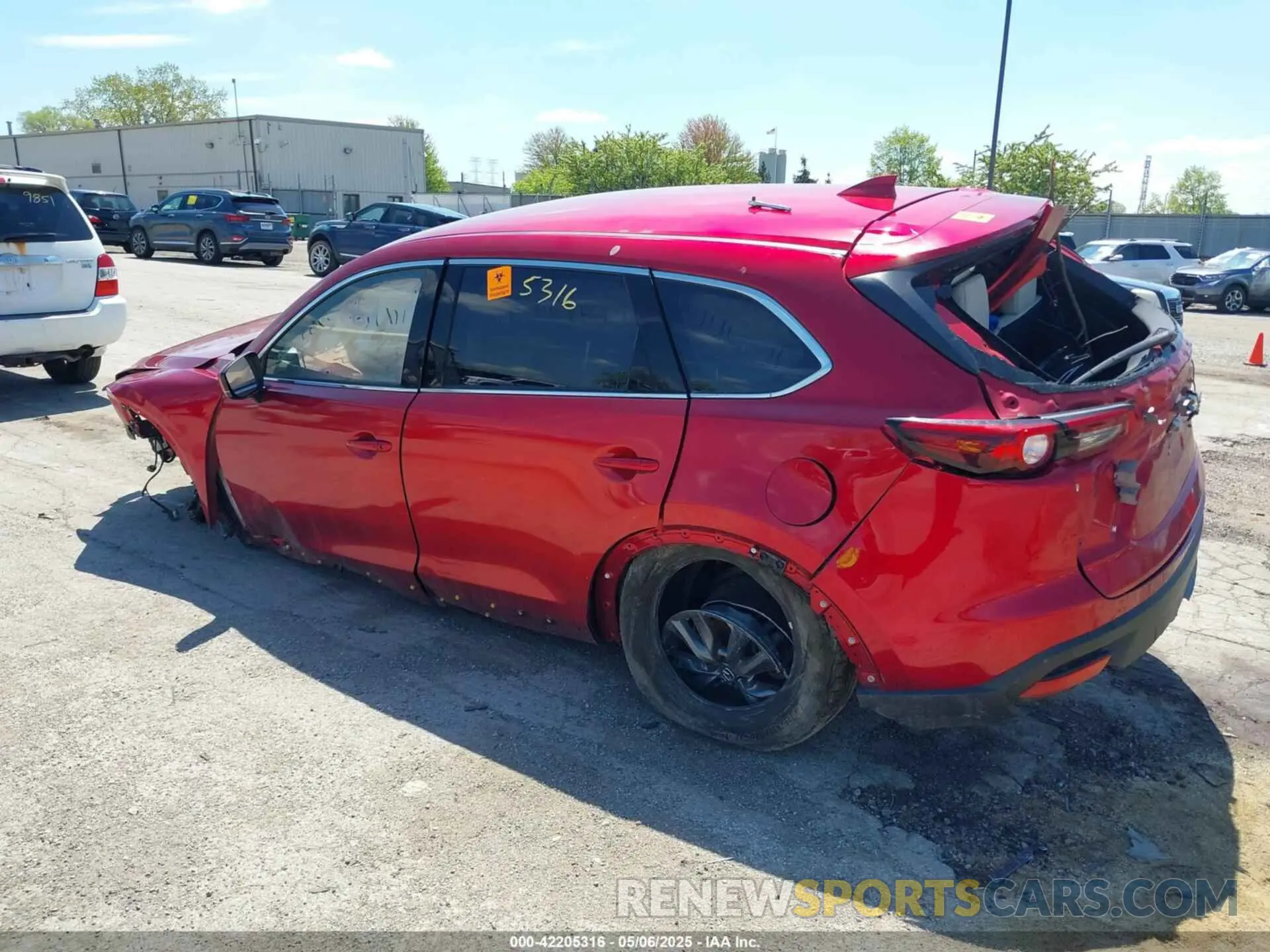 3 Photograph of a damaged car JM3TCBCY3N0607087 MAZDA CX-9 2022