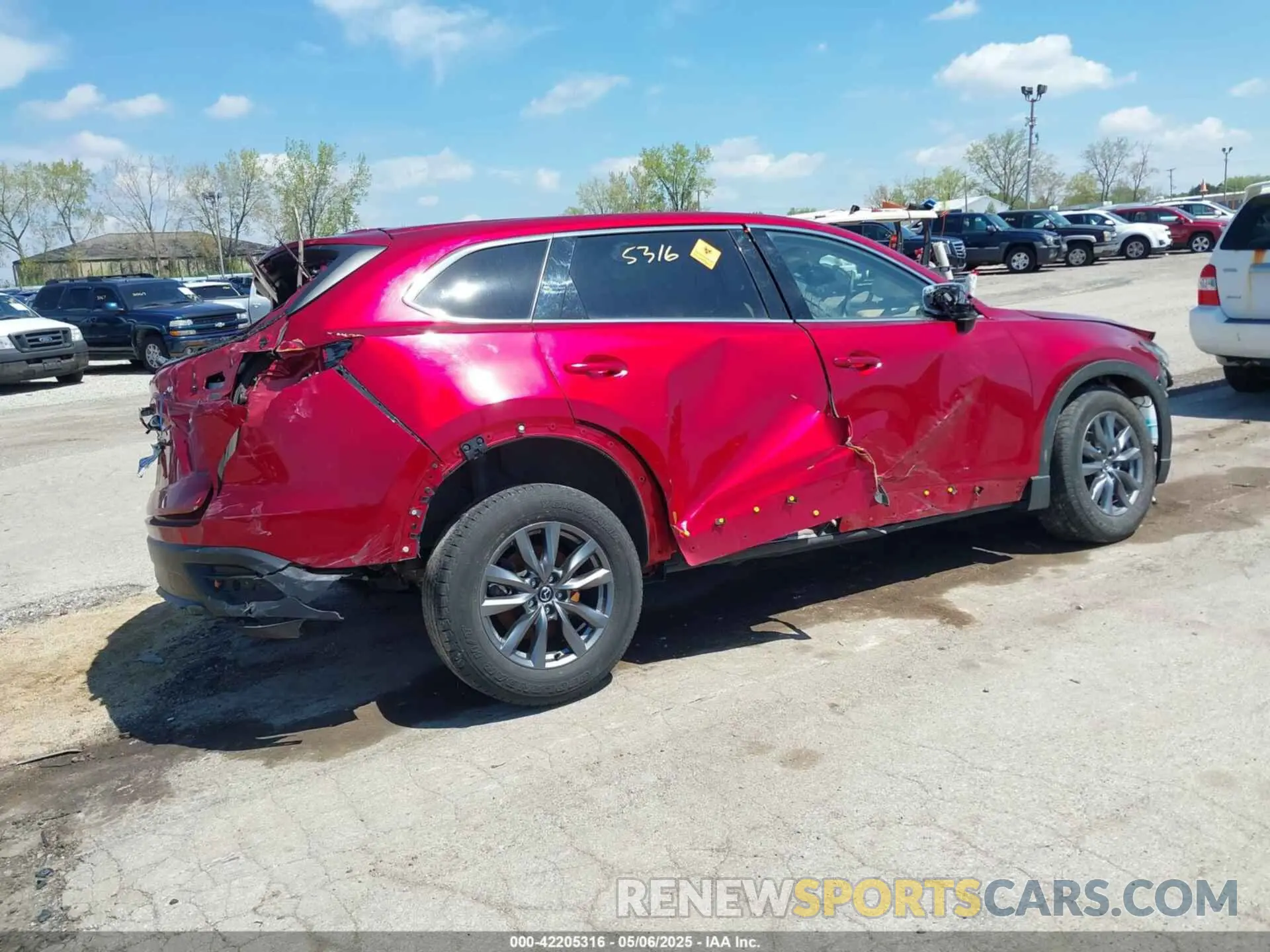 4 Photograph of a damaged car JM3TCBCY3N0607087 MAZDA CX-9 2022