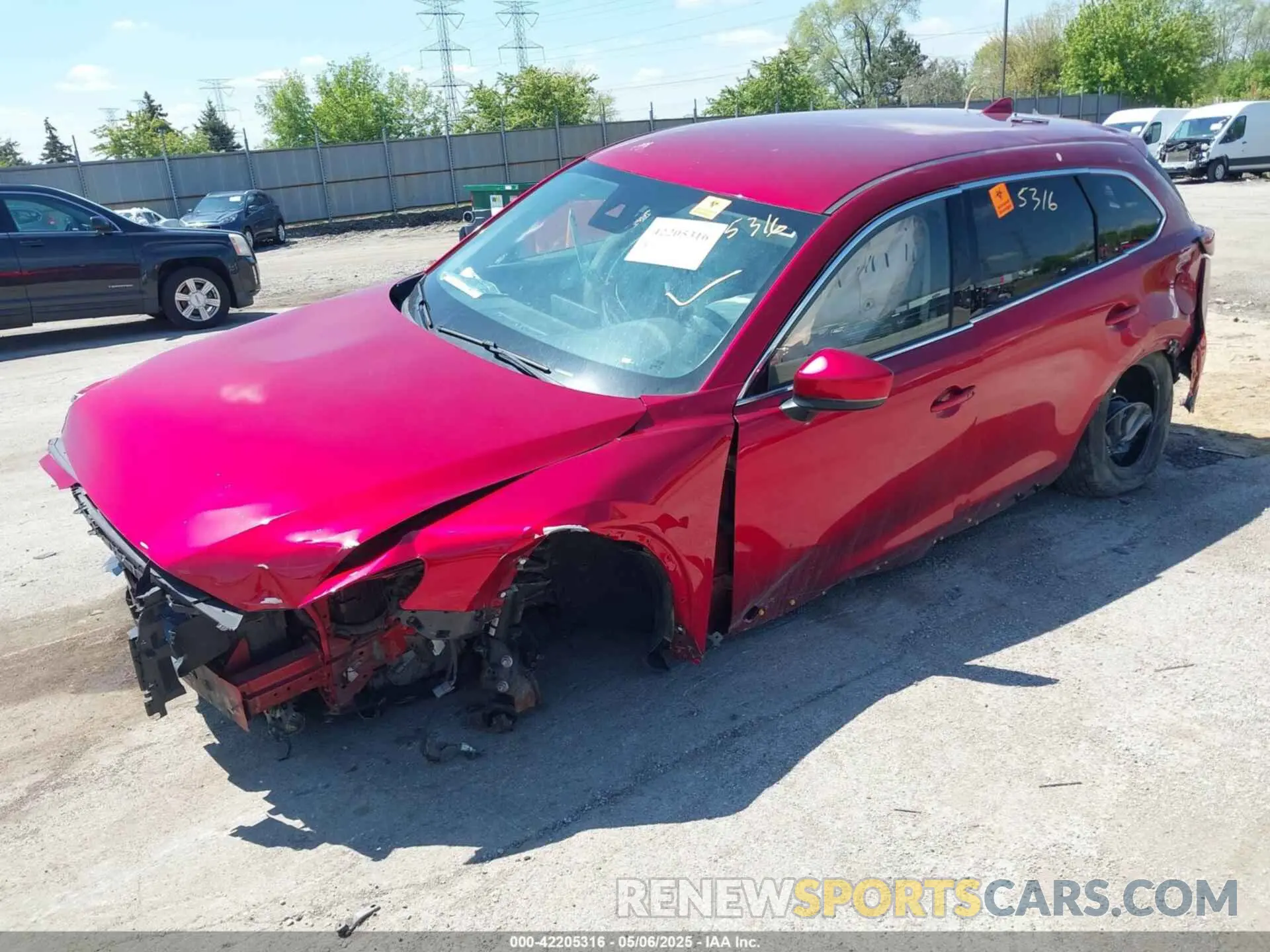 6 Photograph of a damaged car JM3TCBCY3N0607087 MAZDA CX-9 2022