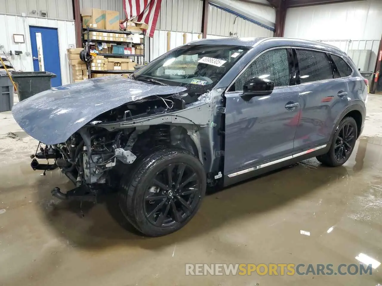 1 Photograph of a damaged car JM3TCBDY2N0609895 MAZDA CX-9 2022