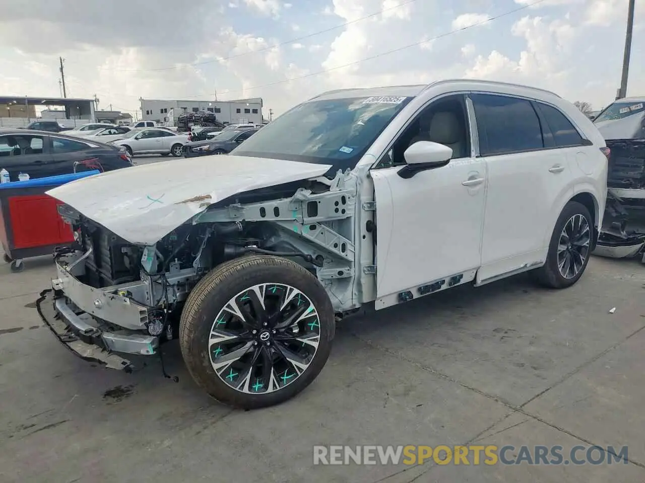 1 Фотография поврежденного автомобиля JM3KK1HC0R1170641 MAZDA CX-90 2024