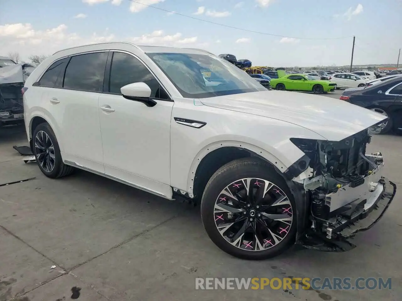 4 Фотография поврежденного автомобиля JM3KK1HC0R1170641 MAZDA CX-90 2024