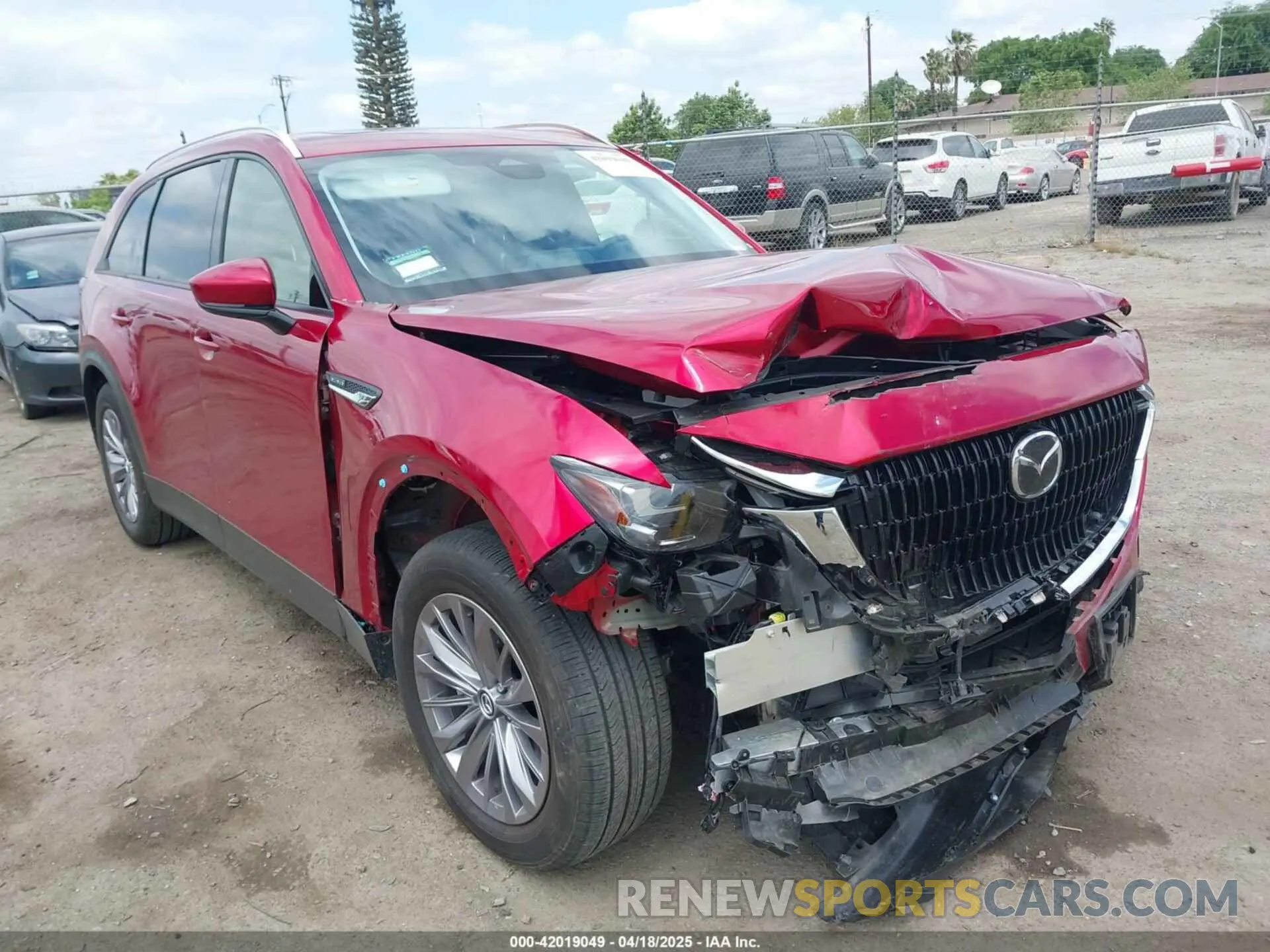 1 Photograph of a damaged car JM3KKBHD9S1208744 MAZDA CX-90 2025