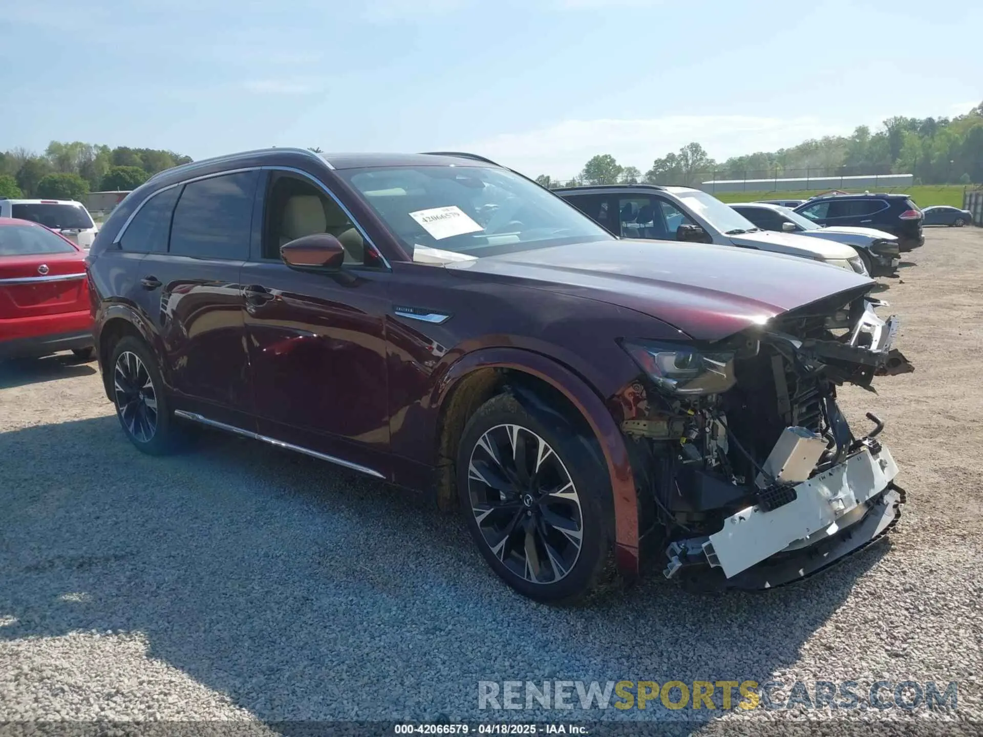 1 Photograph of a damaged car JM3KKDHC7S1221236 MAZDA CX-90 2025