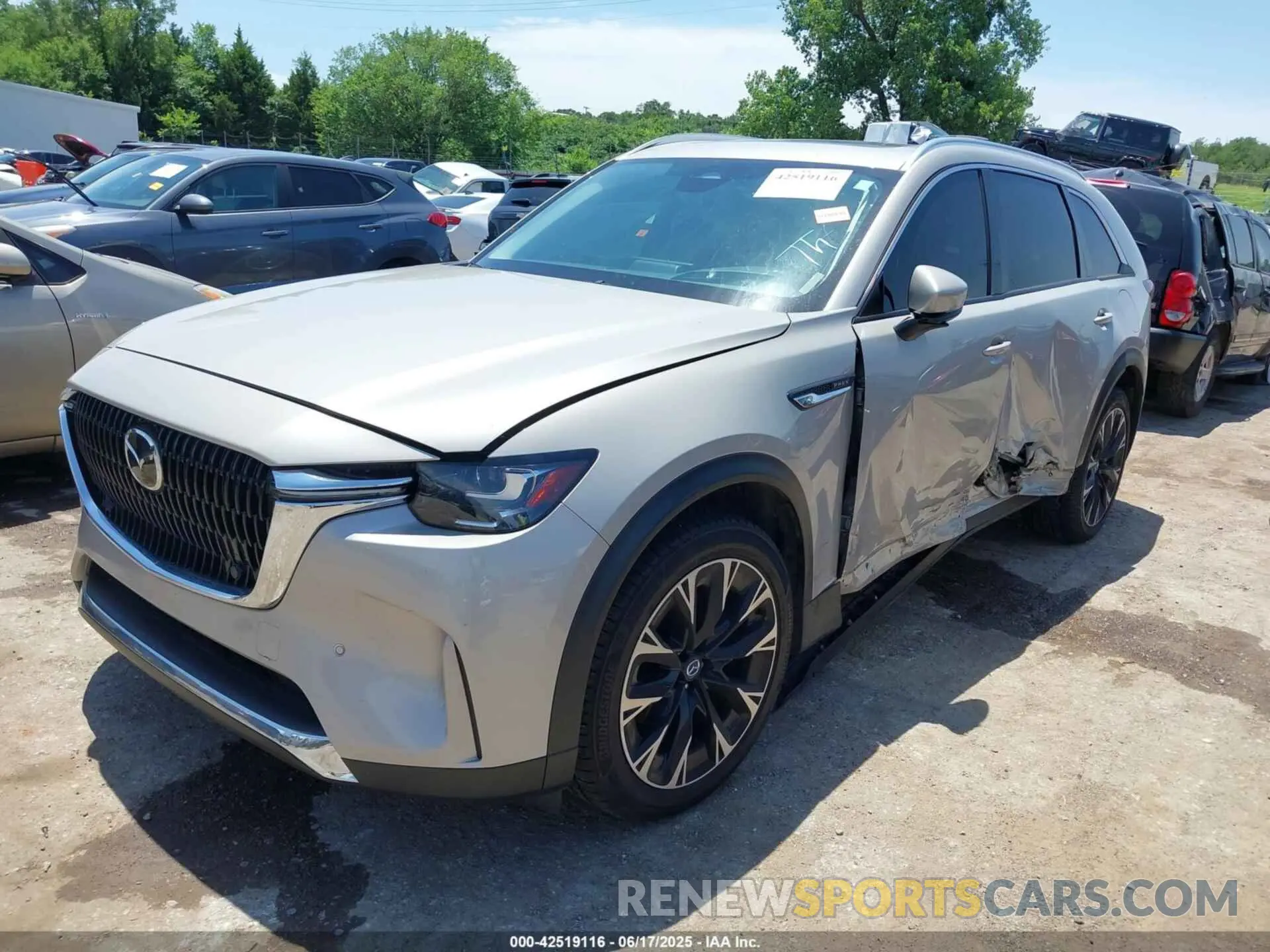 2 Photograph of a damaged car JM3KKDHAXR1102735 MAZDA CX-90 PHEV 2024