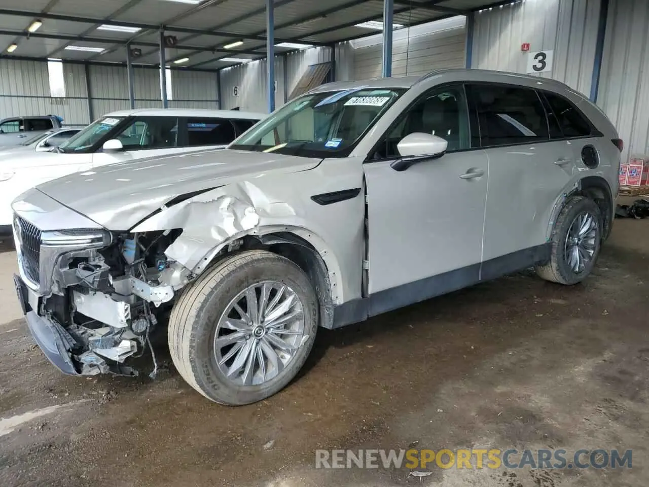 1 Фотография поврежденного автомобиля JM3KKCHDXR1123637 MAZDA CX-90 PREF 2024