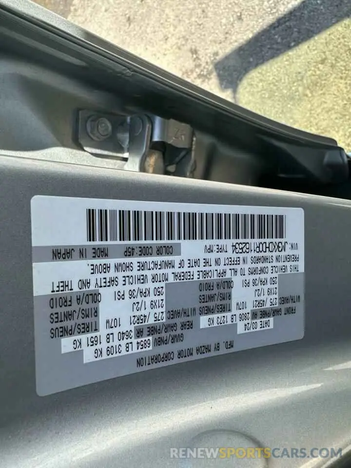 10 Фотография поврежденного автомобиля JM3KKDHD0R1162534 MAZDA CX-90 PREM 2024