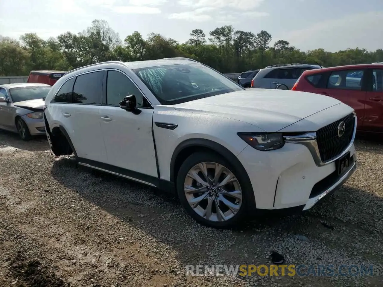 4 Фотография поврежденного автомобиля JM3KKDHD0R1166664 MAZDA CX-90 PREM 2024