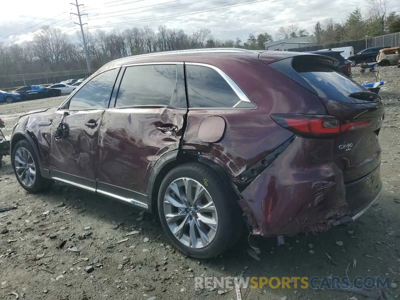 2 Фотография поврежденного автомобиля JM3KKDHD0R1188261 MAZDA CX-90 PREM 2024