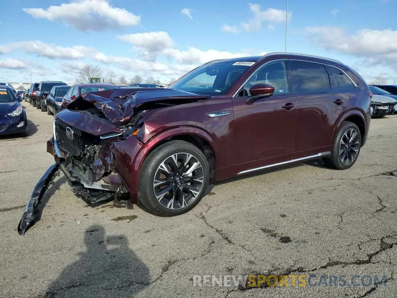 1 Фотография поврежденного автомобиля JM3KKDHC3S1192267 MAZDA CX-90 PREM 2025