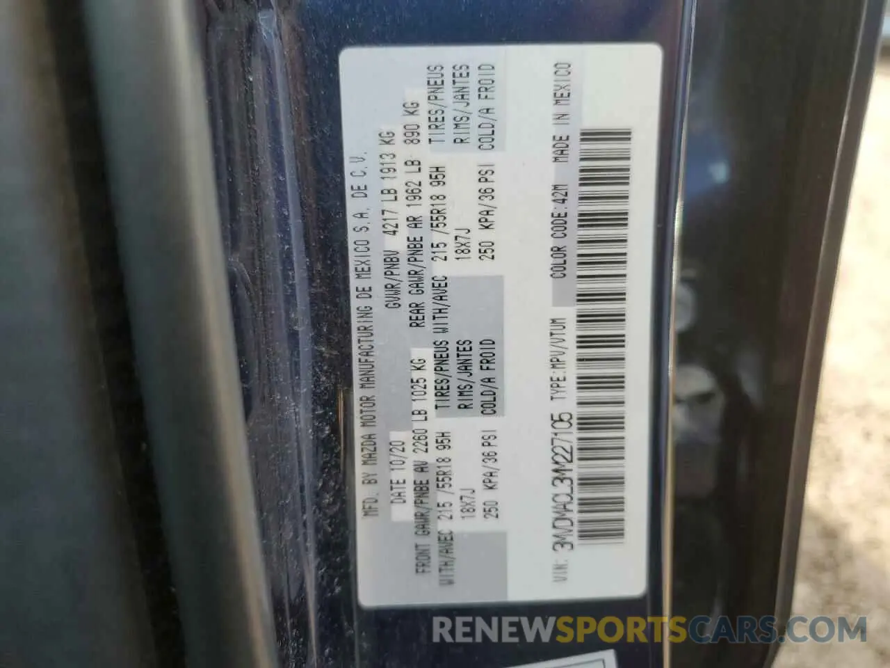 13 Фотография поврежденного автомобиля 3MVDMACL3MM227105 MAZDA CX30 2021