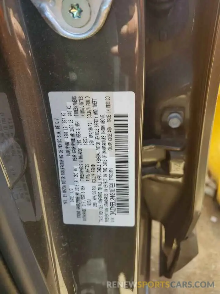 14 Фотография поврежденного автомобиля 3MVDMBBL2MM316798 MAZDA CX30 2021
