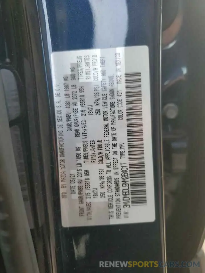 16 Фотография поврежденного автомобиля 3MVDMBDL9MM264017 MAZDA CX30 2021