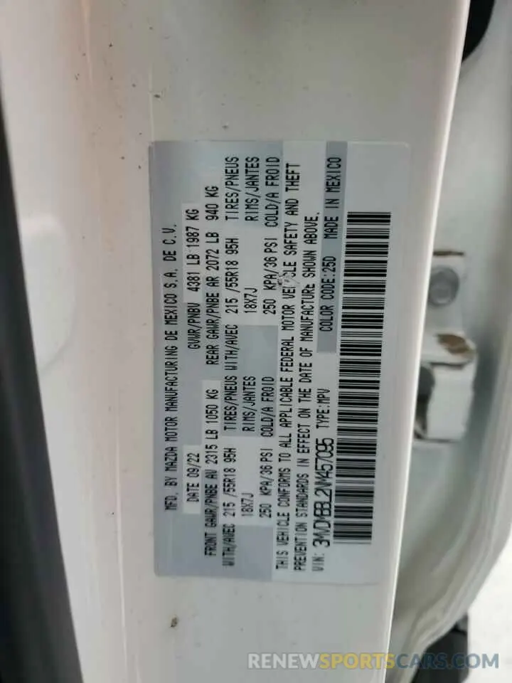 14 Фотография поврежденного автомобиля 3MVDMBBL2NM457095 MAZDA CX30 2022