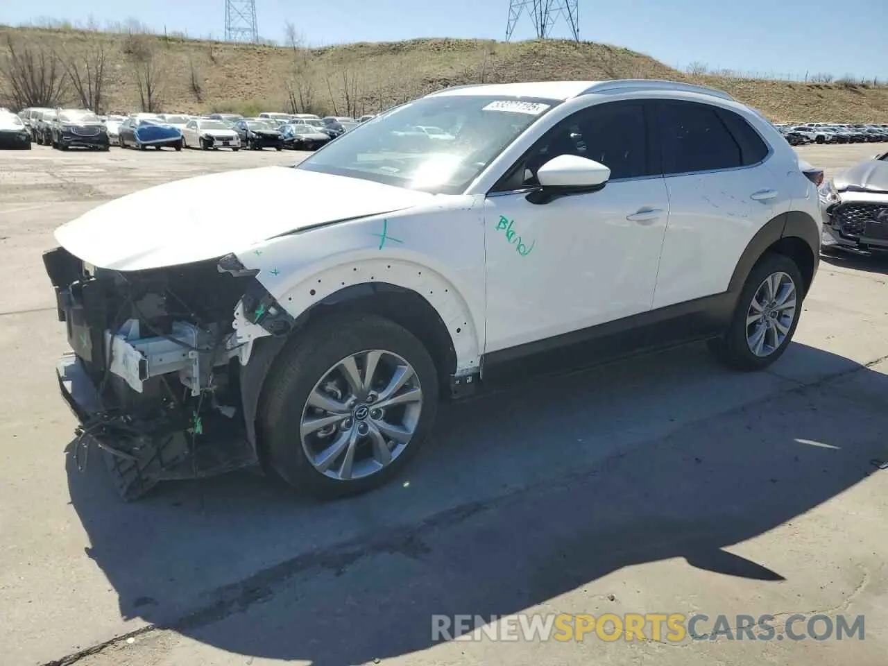 1 Photograph of a damaged car 3MVDMBBM8PM568732 MAZDA CX30 2023