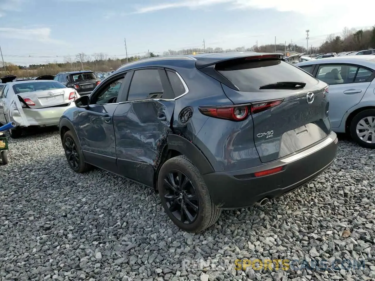 2 Фотография поврежденного автомобиля 3MVDMBCM2PM574041 MAZDA CX30 2023
