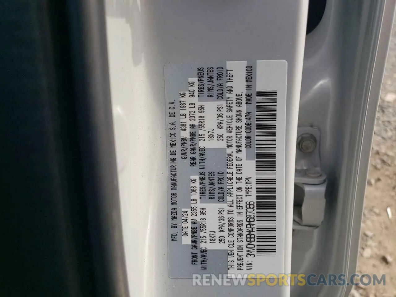 15 Photograph of a damaged car 3MVDMBBM4RM687056 MAZDA CX30 2024
