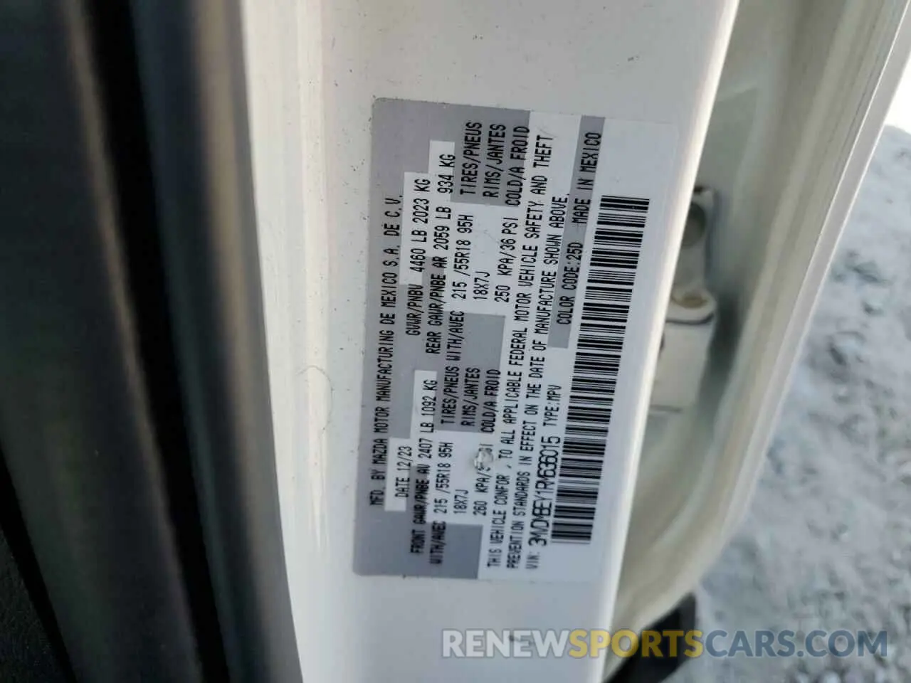 14 Фотография поврежденного автомобиля 3MVDMBEY1RM636015 MAZDA CX30 2024