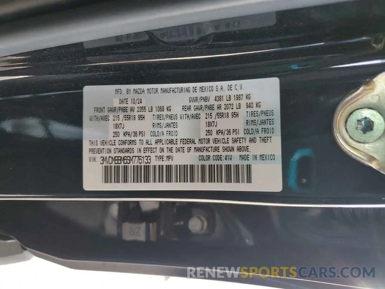 14 Фотография поврежденного автомобиля 3MVDMBBM6SM776133 MAZDA CX30 2025