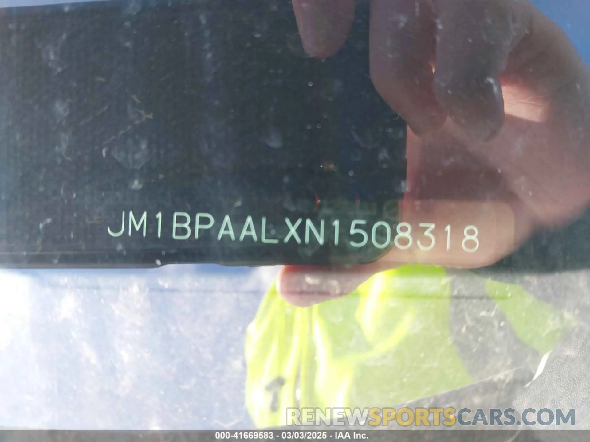 9 Photograph of a damaged car JM1BPAALXN1508318 MAZDA MAZDA3 2022