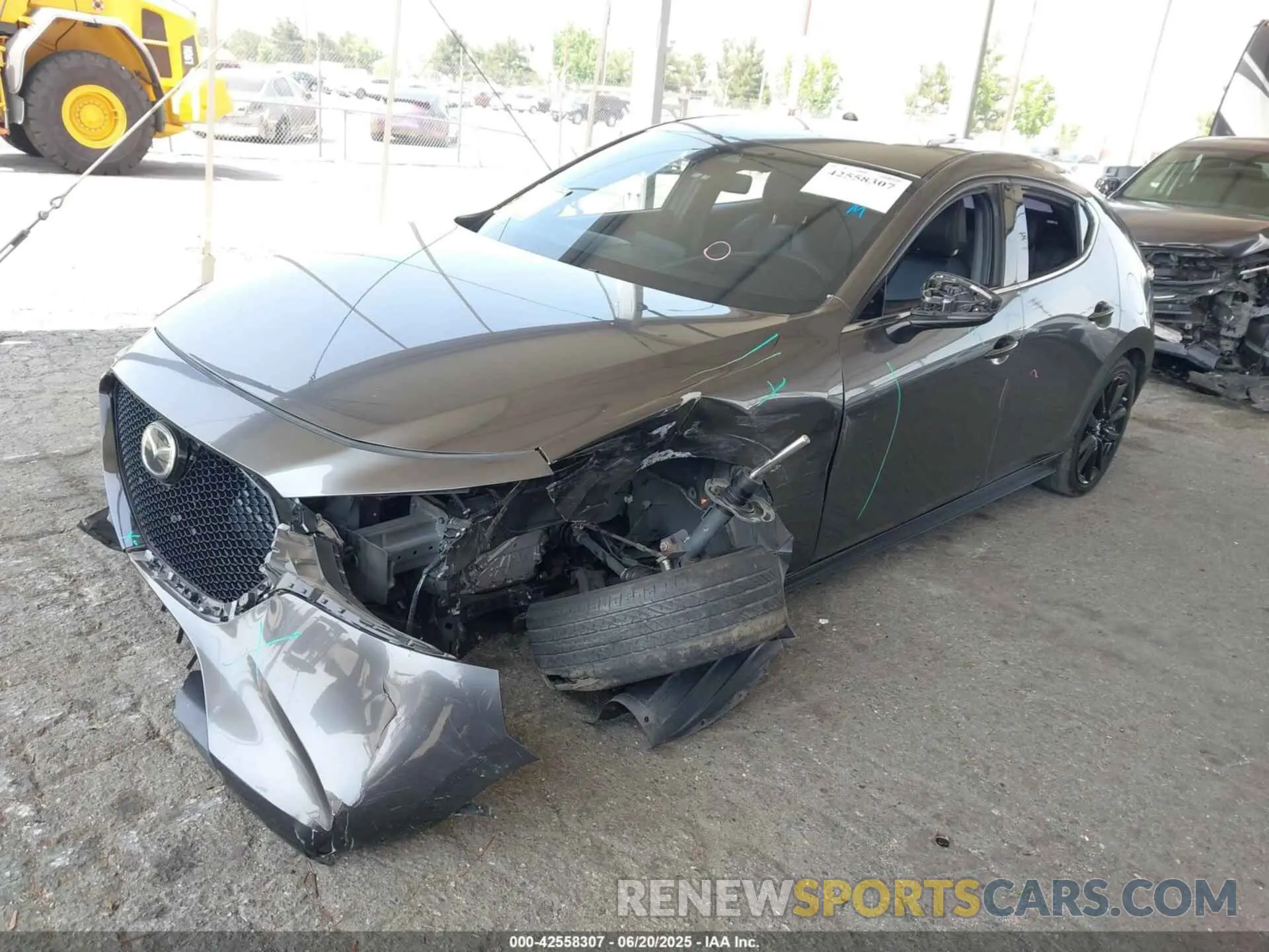 2 Photograph of a damaged car JM1BPBJYXM1338641 MAZDA MAZDA3 HATCHBACK 2021
