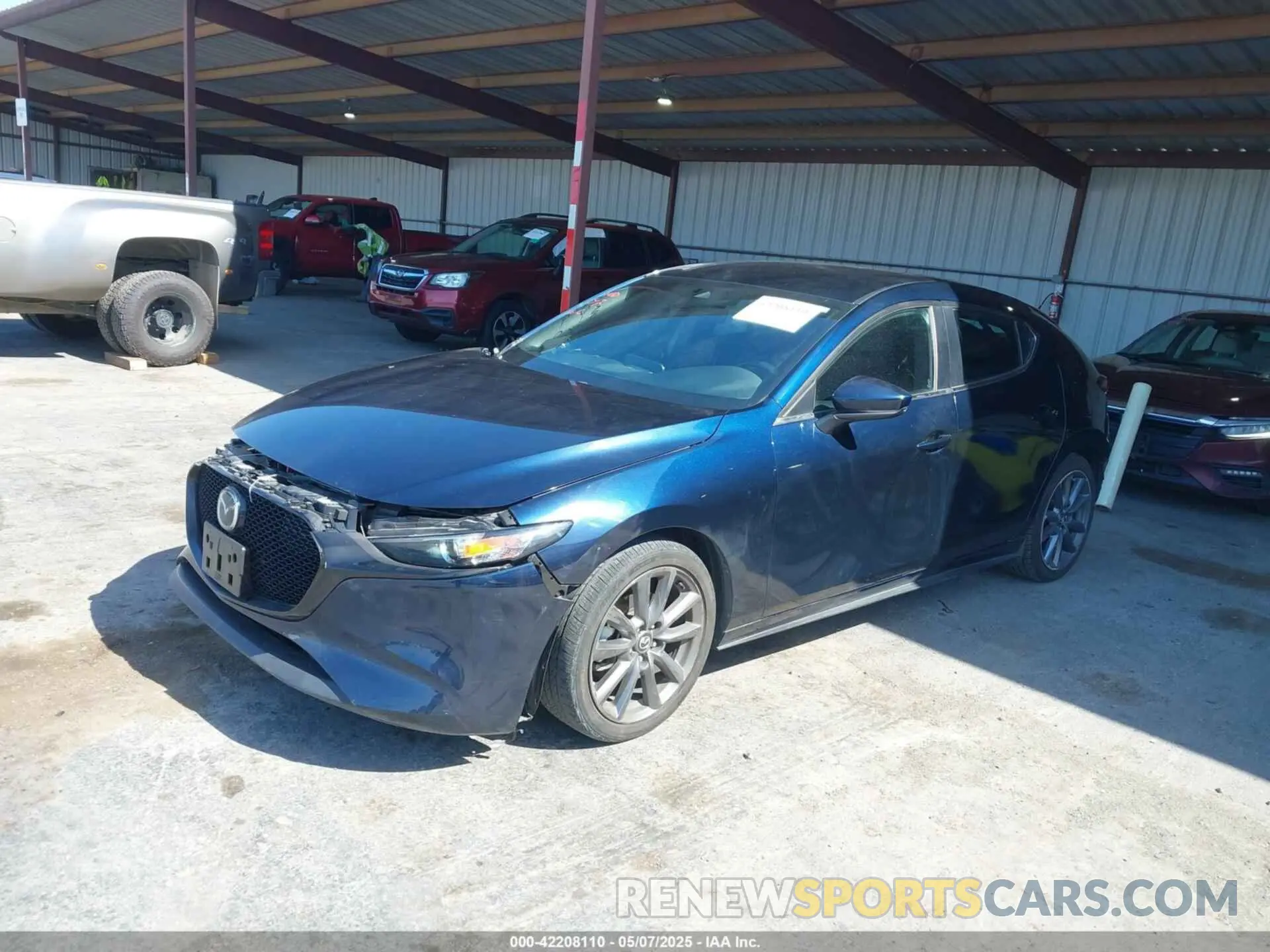 2 Photograph of a damaged car JM1BPBKL3M1402652 MAZDA MAZDA3 HATCHBACK 2021