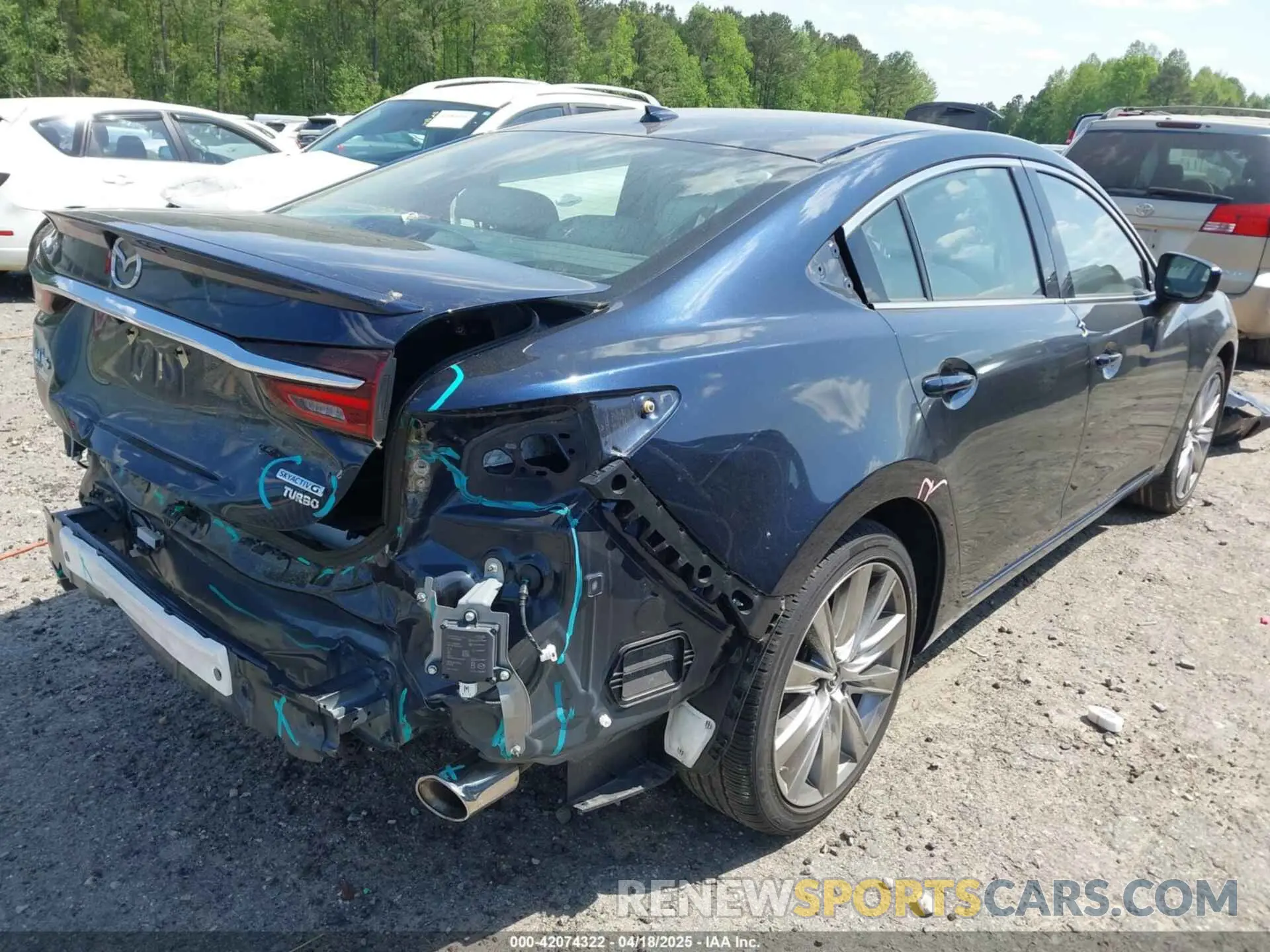 4 Фотография поврежденного автомобиля JM1GL1WY8M1613203 MAZDA MAZDA6 2021